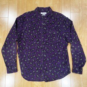 Urban Outfitters Animal Print Flannel Button Shirt